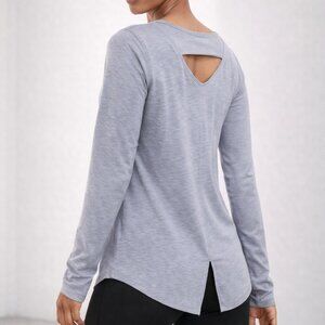 Under Armour Recovery Light Steel Gray Long Sleeve Pullover Women's Top SZ Small